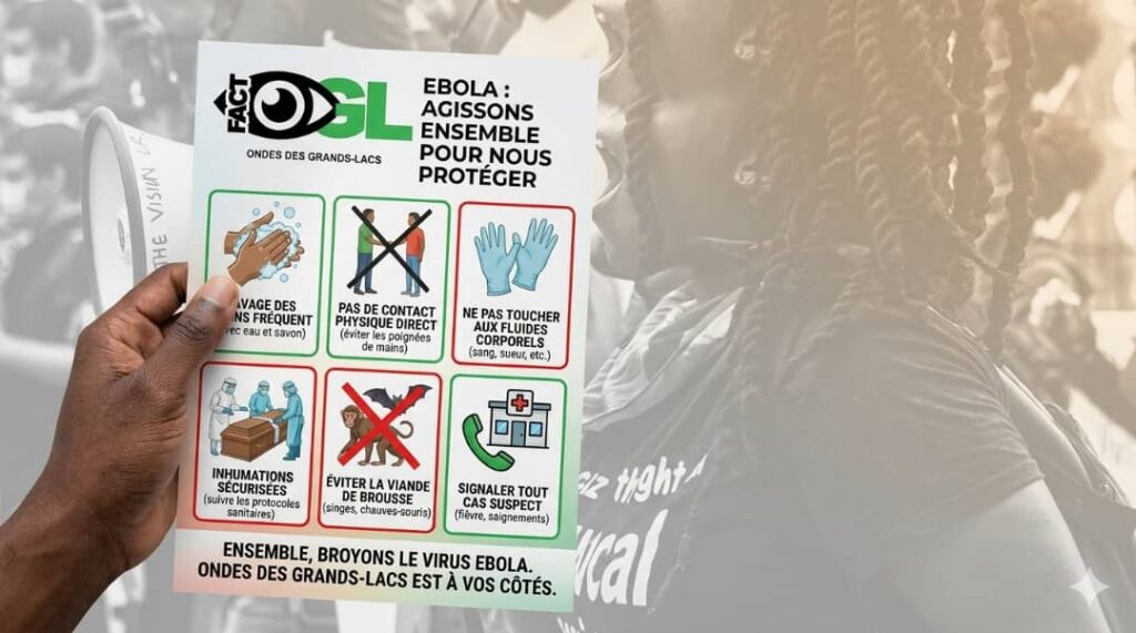 Sud-Kivu : la plateforme Fact OGL appelle à la vigilance contre la désinformation sur Ebola